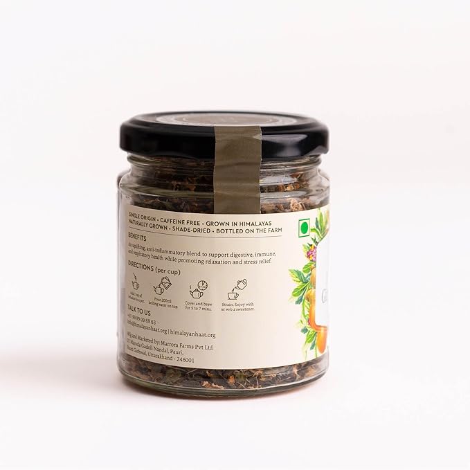 Peppermint Ginger & Citrus Infusion - Caffeine Free - Himalayan Haat - 30gm