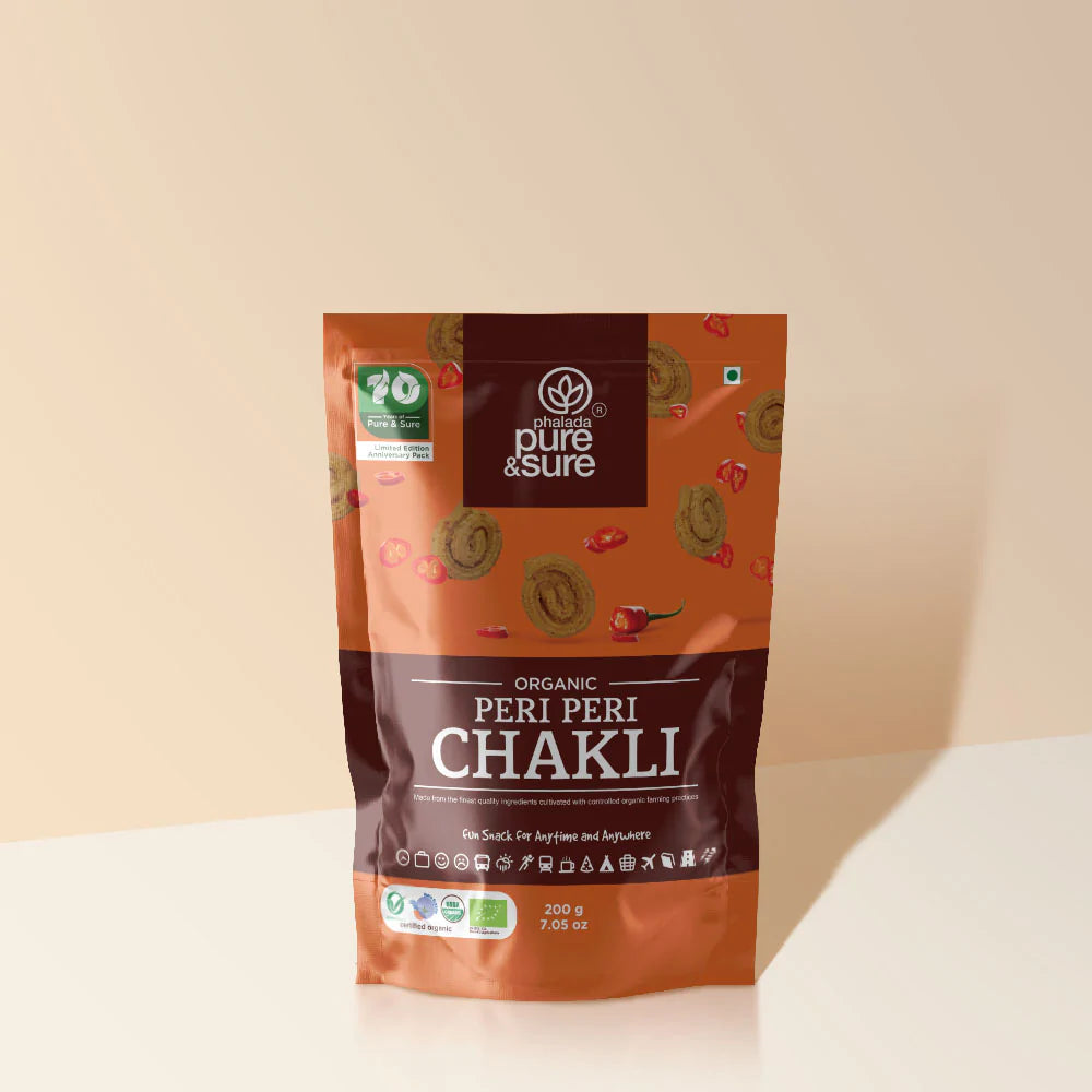 Peri Peri Chakli – Organic - Indian - Pure And Sure – 200gm