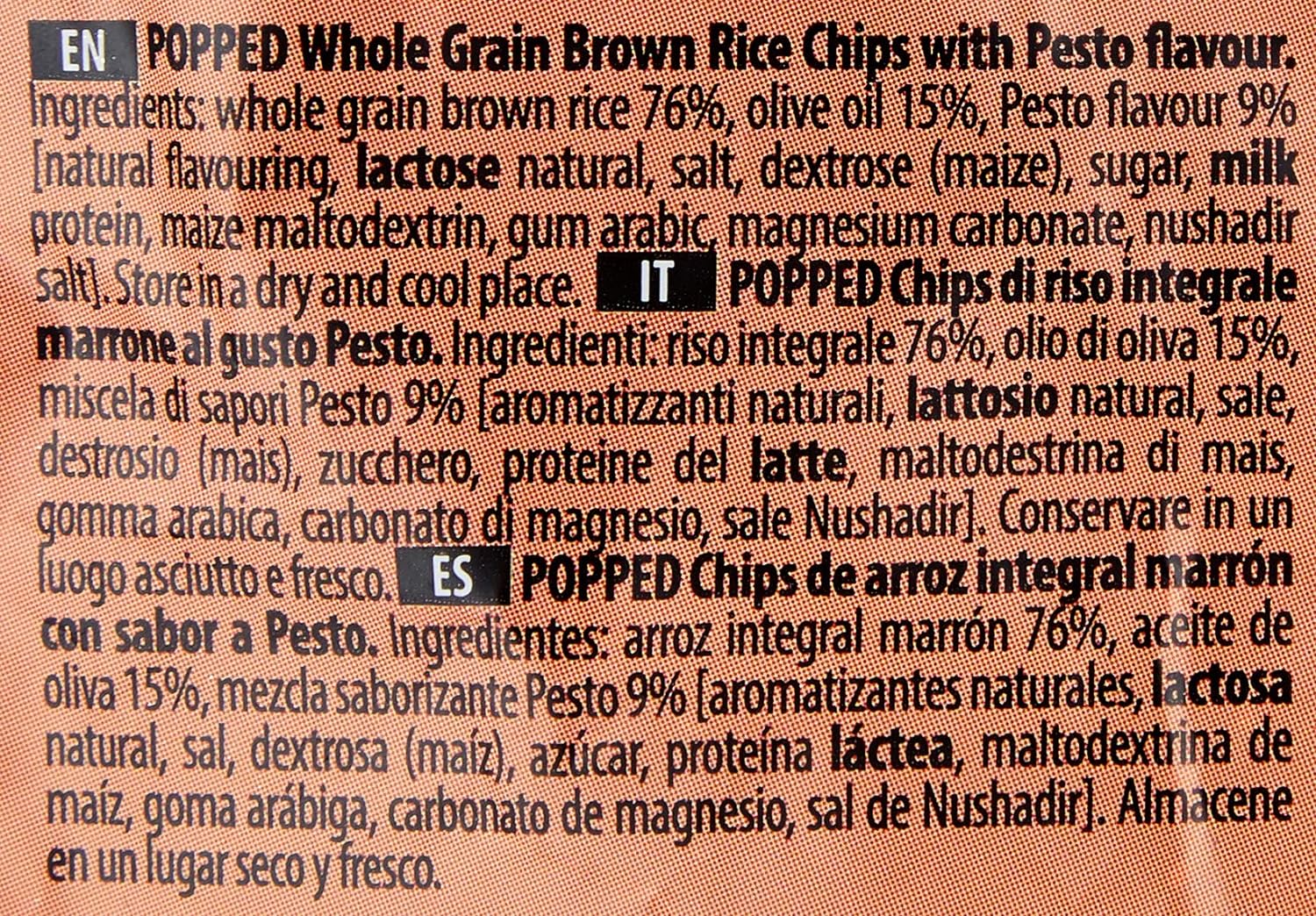 Chips | Brown Rice Pesto Chips - Gluten Free, Not Fried & Whole Grain - Riceup - 60gm