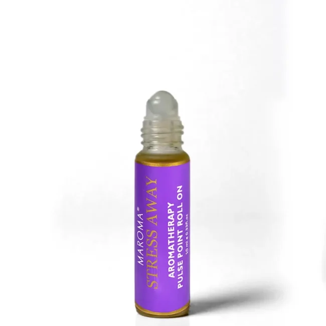 Roll On | Stress Away Aromatherapy Roll-On Perfume - Aromatherapy For Better Sleep - 100% Natural -Vegan, Cruelty Free & Palm Oil Free - Maroma - 10ml