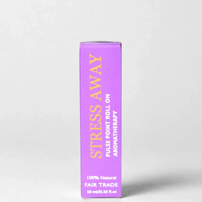 Roll On | Stress Away Aromatherapy Roll-On Perfume - Aromatherapy For Better Sleep - 100% Natural -Vegan, Cruelty Free & Palm Oil Free - Maroma - 10ml