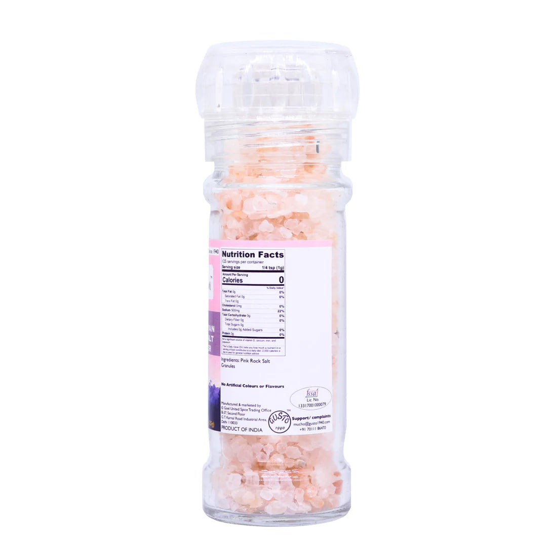 Pink Salt | Himalayan - No Artificial Colours & Flavours - Tassyam Organics - 125gm