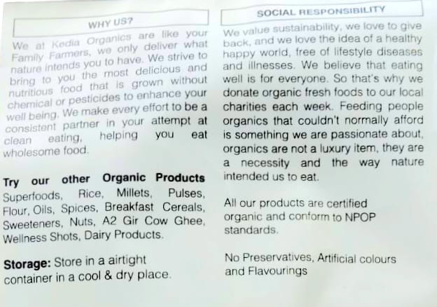 Pistachio | Pista - All Natural - No Preservatives, Artificial Colours & No Added Flavours - Kedia Organic - 250gm