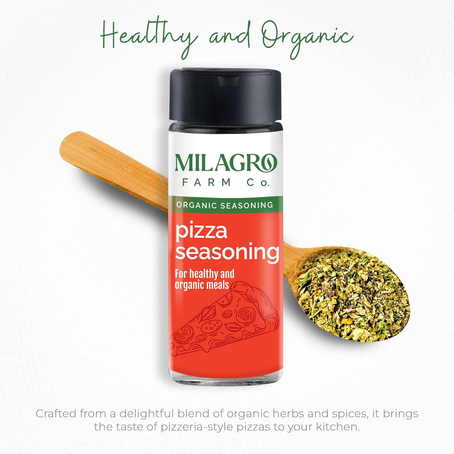 Seasoning | Pizza Seasoning - For Healthy And Organic Meals - Organic – Milagro Farm Co. – 50gm