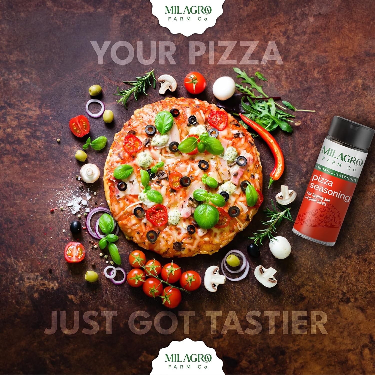 Seasoning | Pizza Seasoning - For Healthy And Organic Meals - Organic – Milagro Farm Co. – 50gm