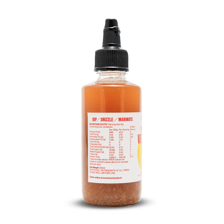 Sauce | Plant Based Fysh Sauce – Dip – Drizzle – Marinate – Vegan, No Artificial Ingredients & No Added Preservatives – Bombucha – 230gm