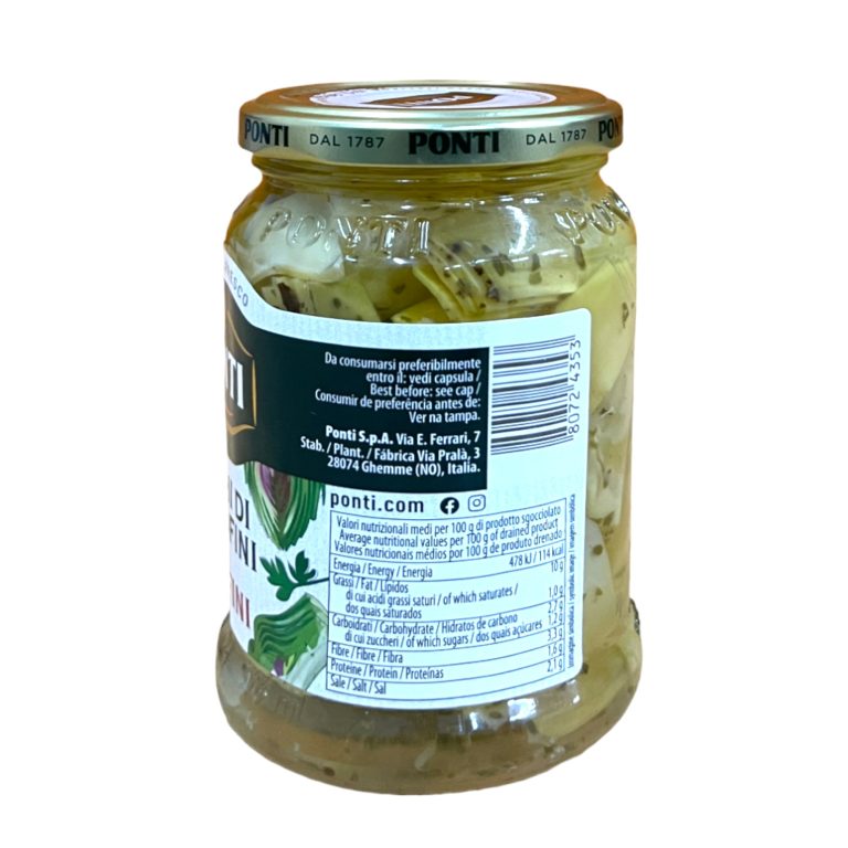 Artichokes | Fine Herbs Artichokes in Sunflower Oil - Italy - Ponti - 280gm