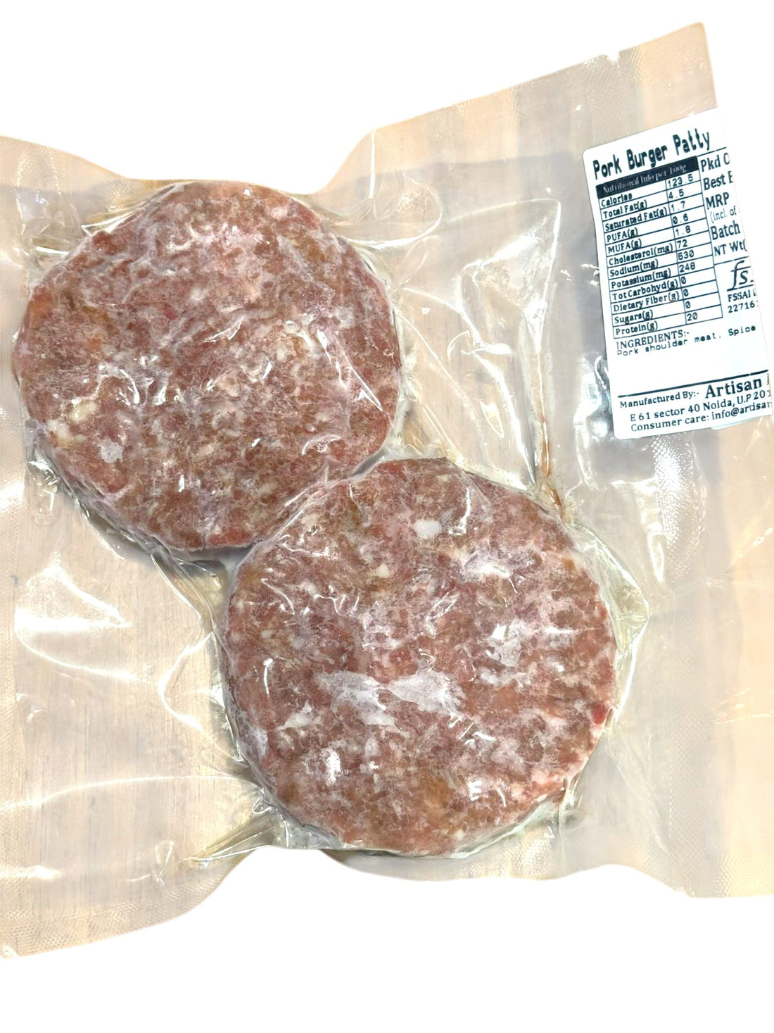 Classic Pork Patty - Non Spicy - No Antibiotics And Hormone Free - Nature&