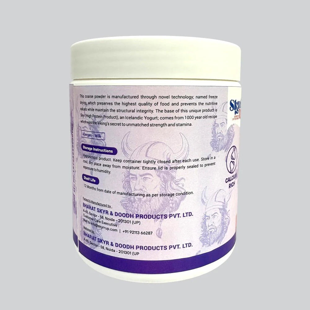 Protein Powder | Pre Mix Mixed Berries -Instant Pre Mix Protein Powder-Made A2 Cow Milk, Protein Booster- No Added Sugar, Zero Preservatives & Lactose Free - Skyrrup - 300gm