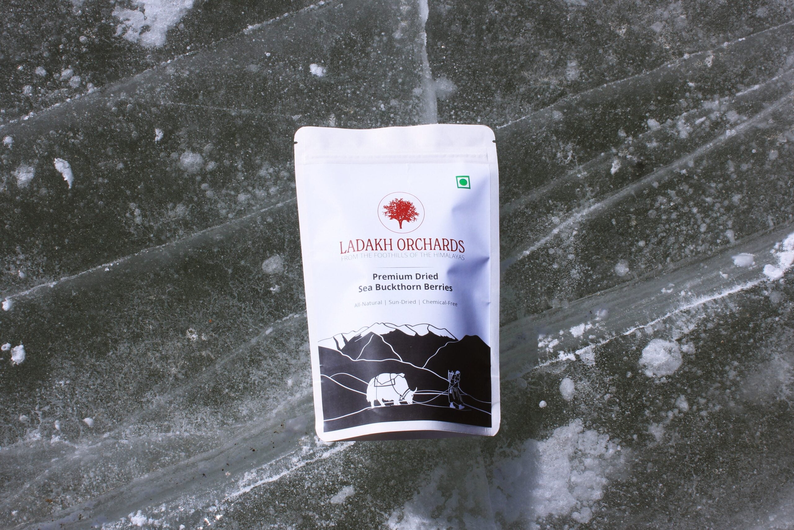 Sea Buckthorn Berries | Premium Dried Sea Buckthorn Berries - From The Foothills Of The Himalayas - Sun Dried - All Natural & Chemical Free - Ladakh Orchards - 250gm