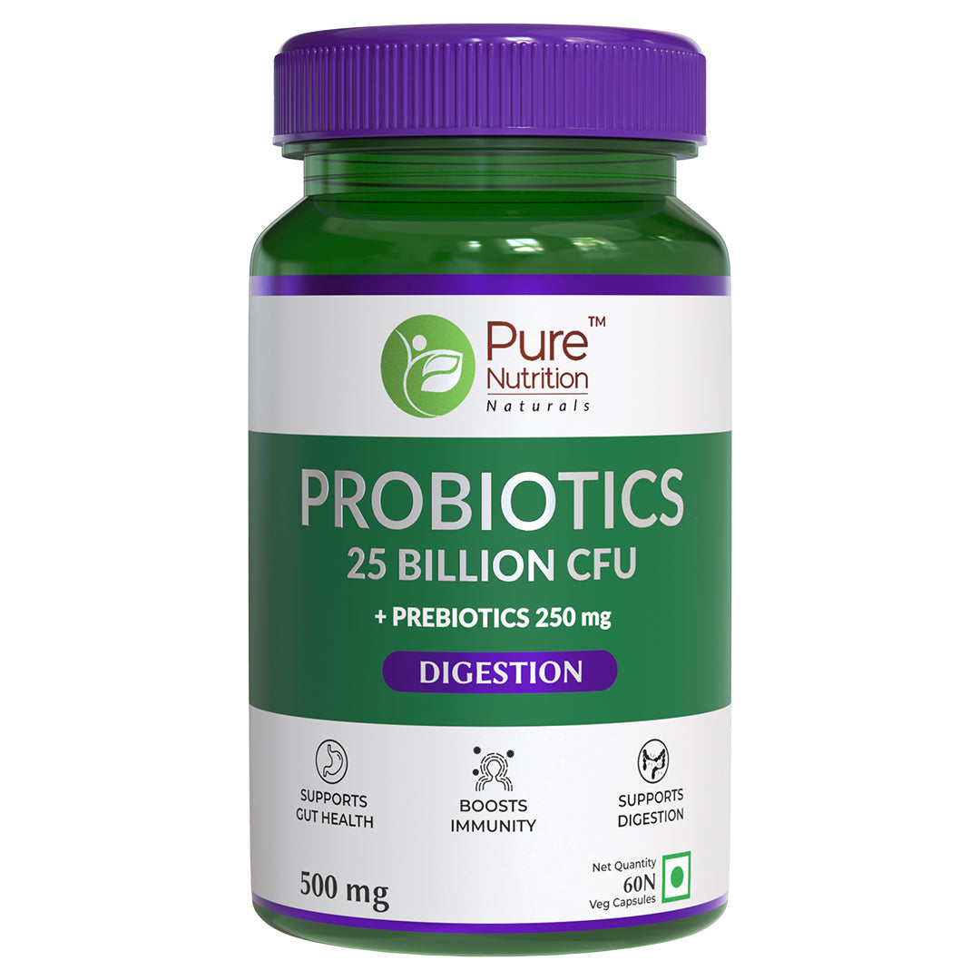 Probiotics | 25 Billion CFU - Probiotics 250mg - Boosts Immunity – Pure Nutrition – 60 Capsules
