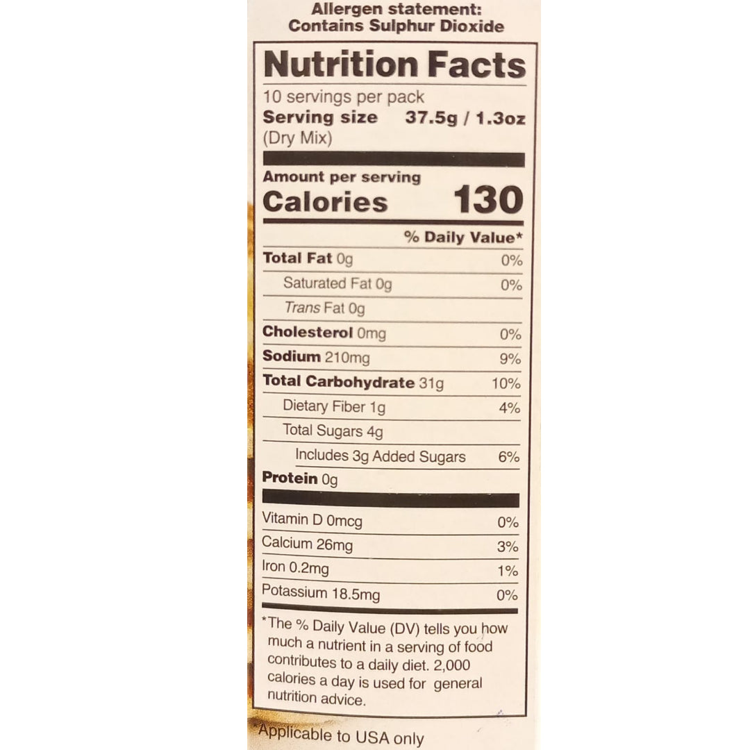 Apple & Cinnamon Pancake Mix - Vegan, Gluten Free, Dairy Free, Yeast Free, Wheat Free & Egg Free - Orgran - 375gm
