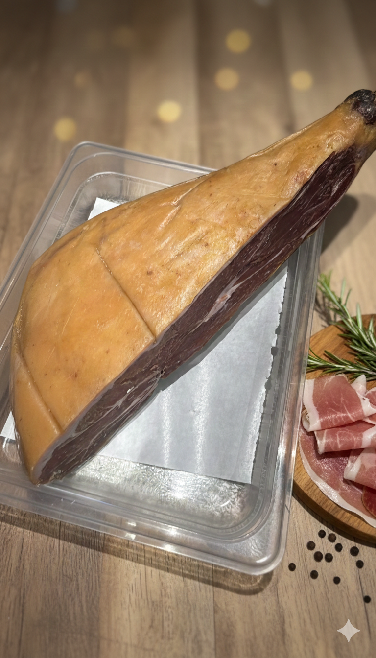 Prosciutto Crudo Ham Sliced | Authentic Italian Prosciutto Crudo Ham – Thinly Sliced & Dry-Cured - Natural-No Nitrates, No Preservatives & No Stabilisers - 200gm