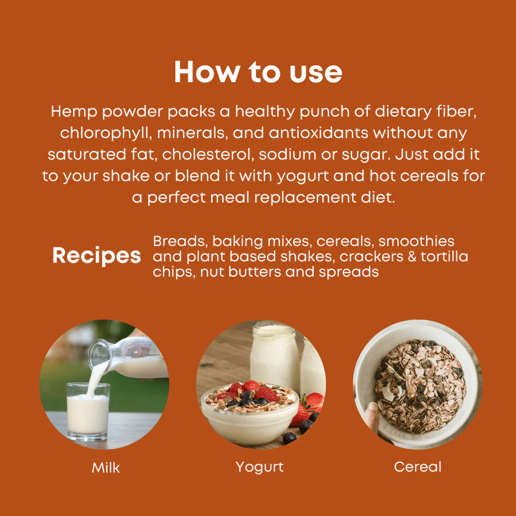 Protein Powder | Hemp - 13.5gm Protein - Build Lean Muscle - Digest Easily - Increase Energy Levels - Natural - Vegan & No Additives - Health Horizon – 500gm