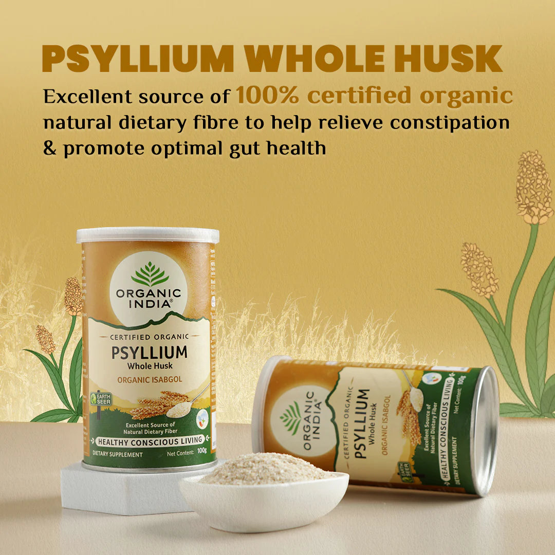 Psyllium Whole husk (Isabgol) - Organic India - 100gm