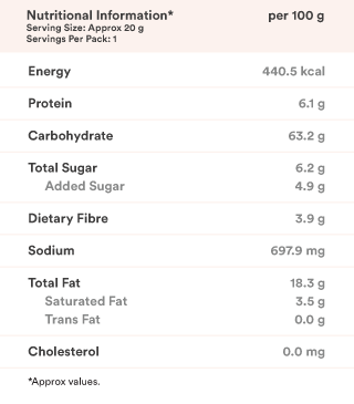 Puffs | Mighty (Mild Masala) - Baked Not Fried - No Maida & Preservatives Free - Slurrp Farm - 20gm