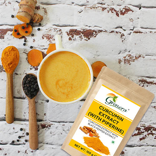 Curcumin | With Piperine Extract Powder - Grenera - 100gm