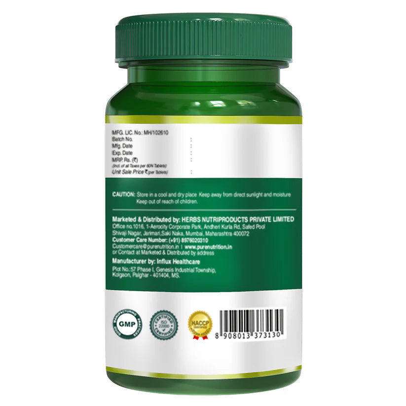 Triphala Tablets | Triphala Extract Supplement For Digestion & Immunity – Blood Purifier – Pure Nutrition – 60 Veg Tablets