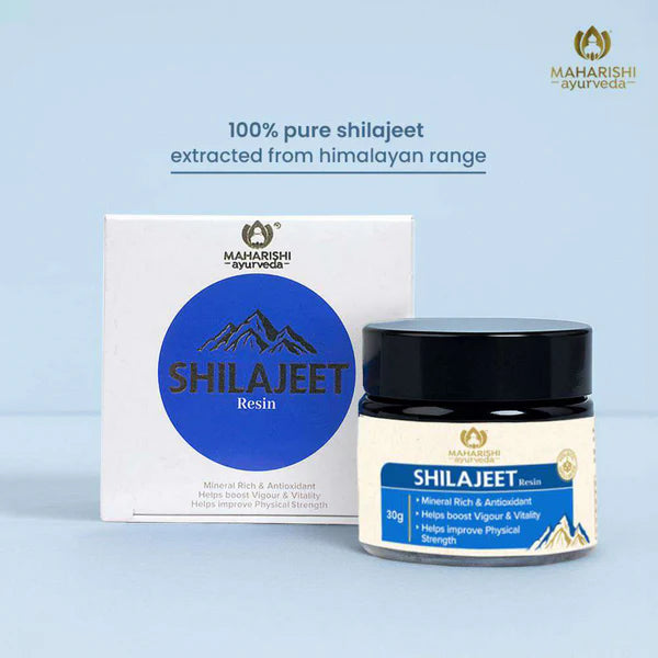 Shilajeet | Pure Shilajeet Resin - Mineral Rich Vitality Booster - Helps Enhance Stamina & Endurance - Maharishi Ayurveda - 30gm
