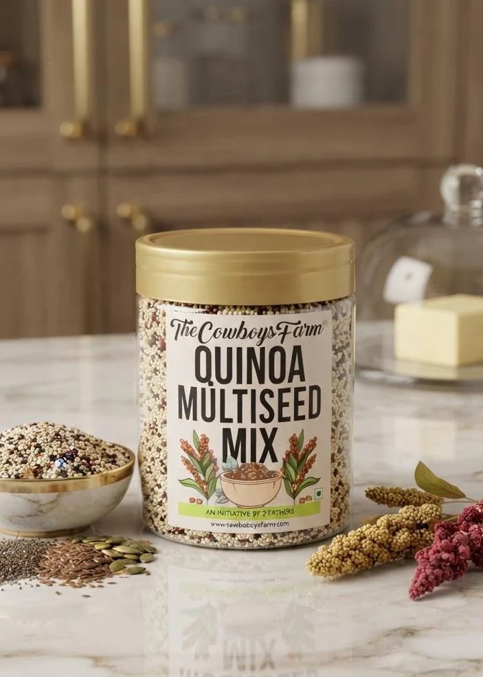 Quinoa Protein Mix - Plant Based Protein -Gluten Free - No Palm Oil & No Added Preservatives - The Cow Boys Farm – 150gm