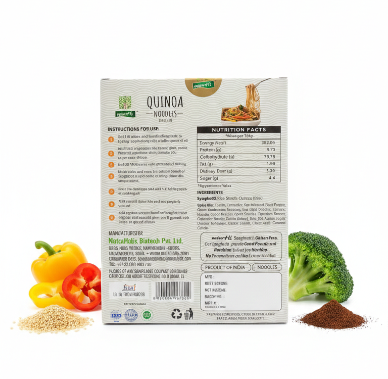 Noodles | Quinoa Noodles Spaghetti - Vegan, Gluten Free, No Maida, No Wheat, No Added Flavours & Preservatives Free - NutraHi - 114gm