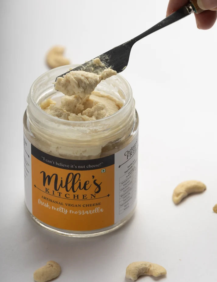 Cheese Spread | Fresh Mozzarella - Artisanal, Plant Based -Dairy Free-No preservatives– Millie’s Kitchen – 175gm