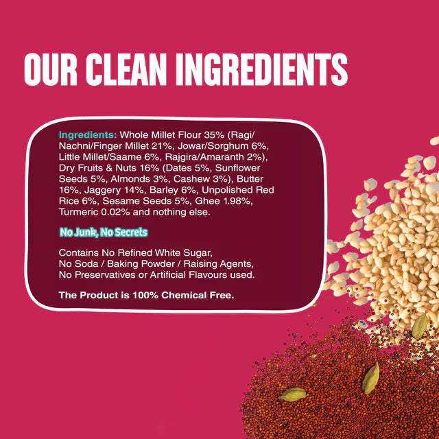 Cookies | Calcium+ Ragi And Sesame Seeds Jaggery Cookies – No Refined Sugar, No Maida & No Soda – Early Foods – 150gm