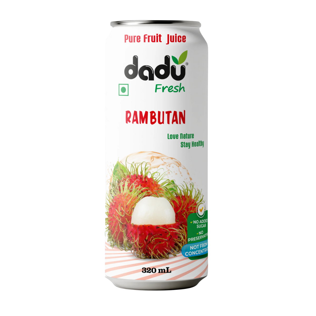 Juice | Rambutan Juice – No Added Sugar, No Preservatives & No Concentrate – Dadu Fresh – 320ml