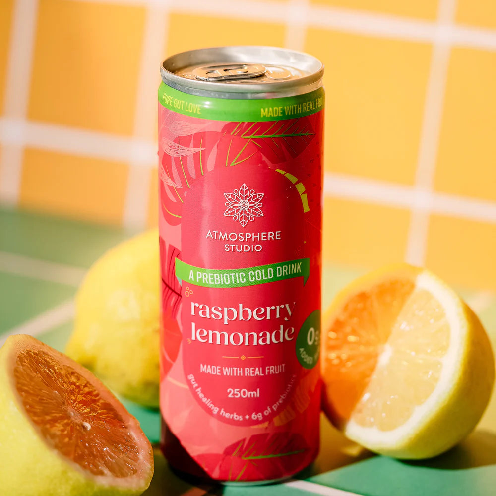 Soda | Raspberry Lemonade - Made With Real Fruit - No Added Sugar - Atmosphere - 250ml