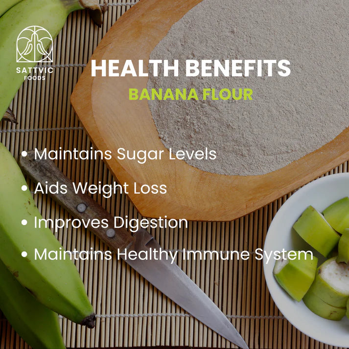 Banana Flour | Raw – All Natural – Gluten Free – Sattvic Food – 300gm