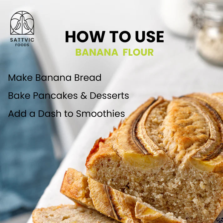 Banana Flour | Raw – All Natural – Gluten Free – Sattvic Food – 300gm