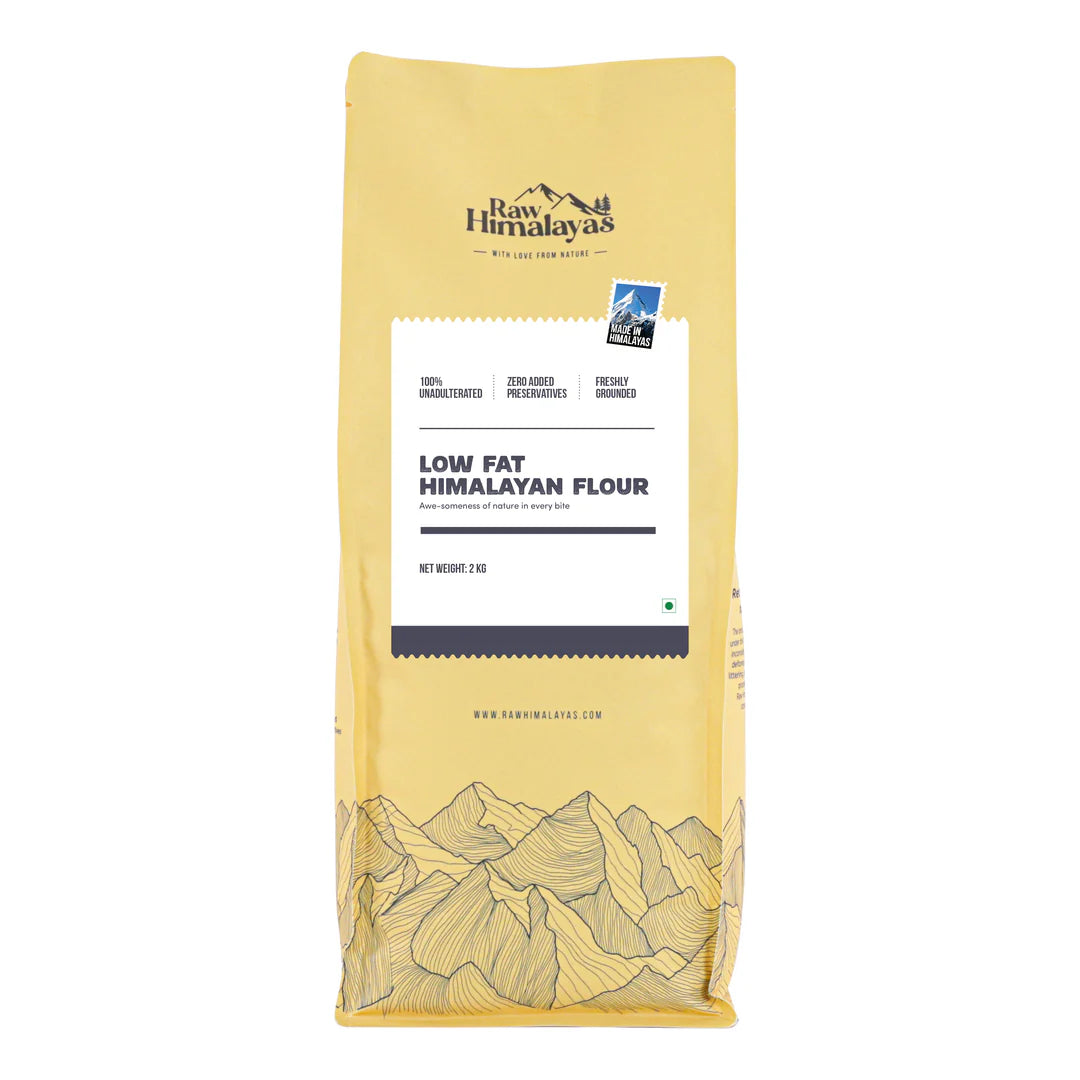 Bread Flour | Low Fat Himalayan Bread Flour - For Whole Wheat Breads, Pizzas, Sourdoughs, Buns, Baguettes - Unbleached - 12.2% Protein - Natural – Zero Added Preservatives – Raw Himalayas – 1000gm