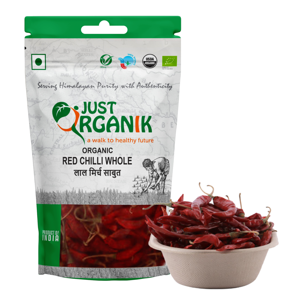 Red Chilli Whole – Just Organik – 100gm