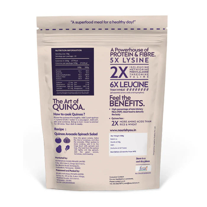 Red Colour Quinoa - Nourish You - 500gm