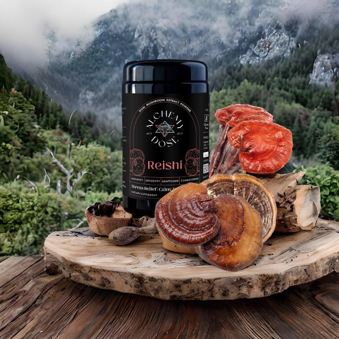 Reishi Powder | Stress Relief, Calm & Restful Sleep – Vegan, Gluten Free, Dairy Free, Cholesterol Free, Soy Free & Peanut Free – Alchemy Dose – (30 Serving) – 30gm