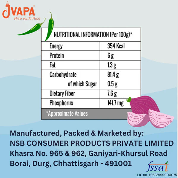 Vermicelli | Rice Vermicelli - Gluten Free, Fat Free & Cholesterol Free - Jvapa - 250gm