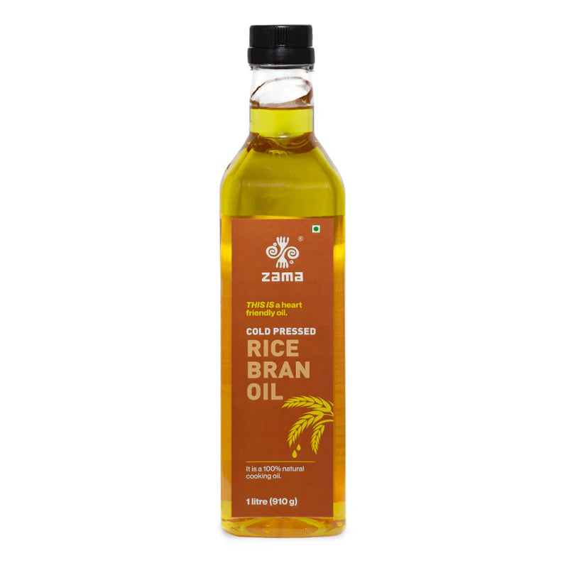 Rice Bran Oil | Cold Pressed – Zama Organics – 1000ml