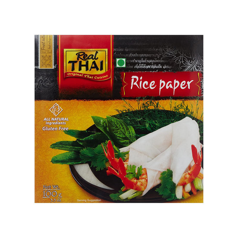 Rice Paper | All Natural Ingredients - Gluten Free – Real Thai – 100gm 22 Cm