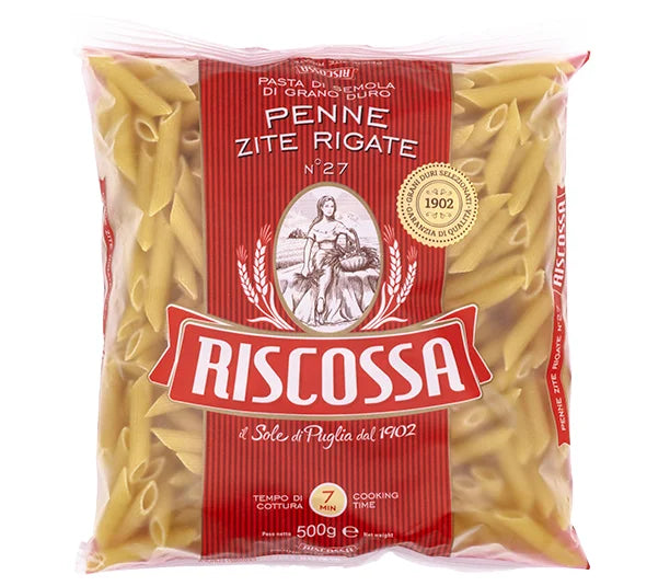 Pasta Di Semola | Penne Zite Rigate - Italy - Riscossa - 500gm