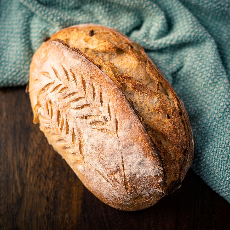 Roasted Garlic Sourdough Bread - Vegan, No Bread Improver, Emulsifiers, Stabiliser, No Preservatives & No Flavour Enhancer Or No Refined Sugar - Earthy Grains – 550gm