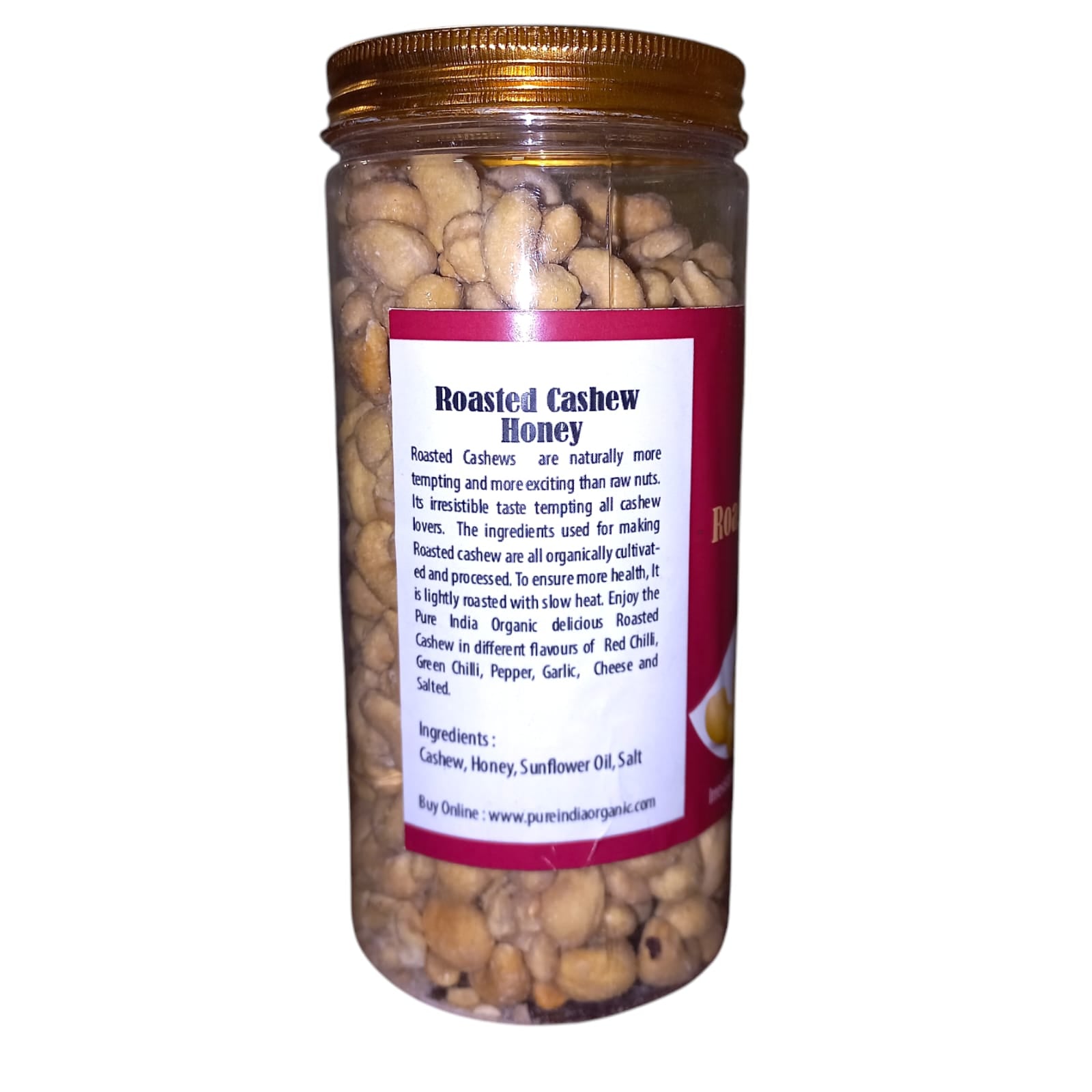 Cashew | Roasted Cashew Honey – USDA Organic – Mrt Organics – 500gm