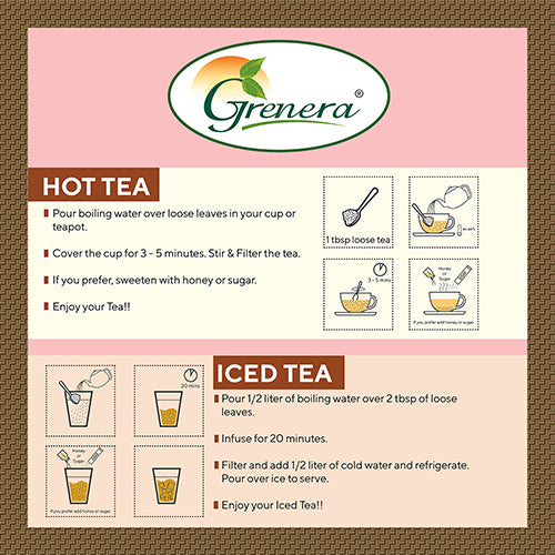 Rooibos Loose Leaf Infusion Tea – Organic - Grenera – 250gm