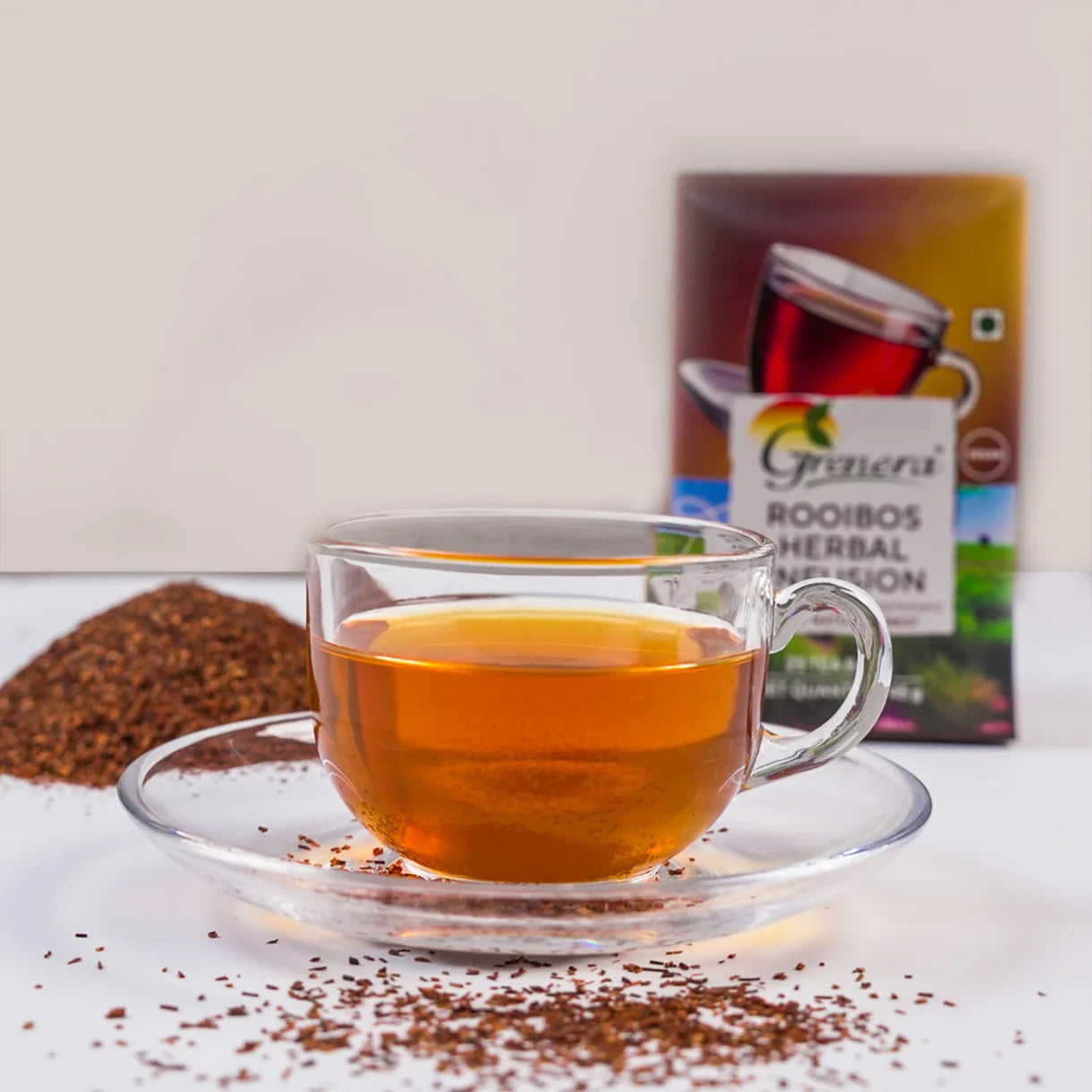 Tea | Rooibos Herbal Infusion-Dietary Supplement– Organic - Grenera – 45gm (25 Tea Bags)