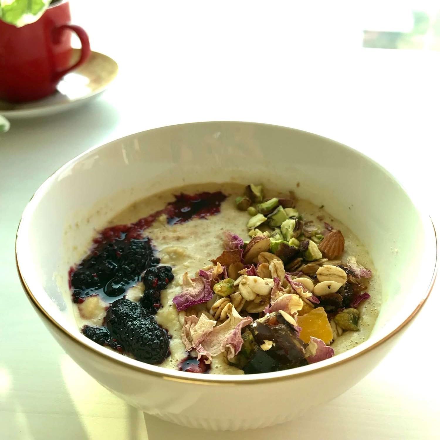 Rose And Pistachio Porridge - Vegan, Gluten Free & Zero Processed Sugar - The Nibble Box - 200gm