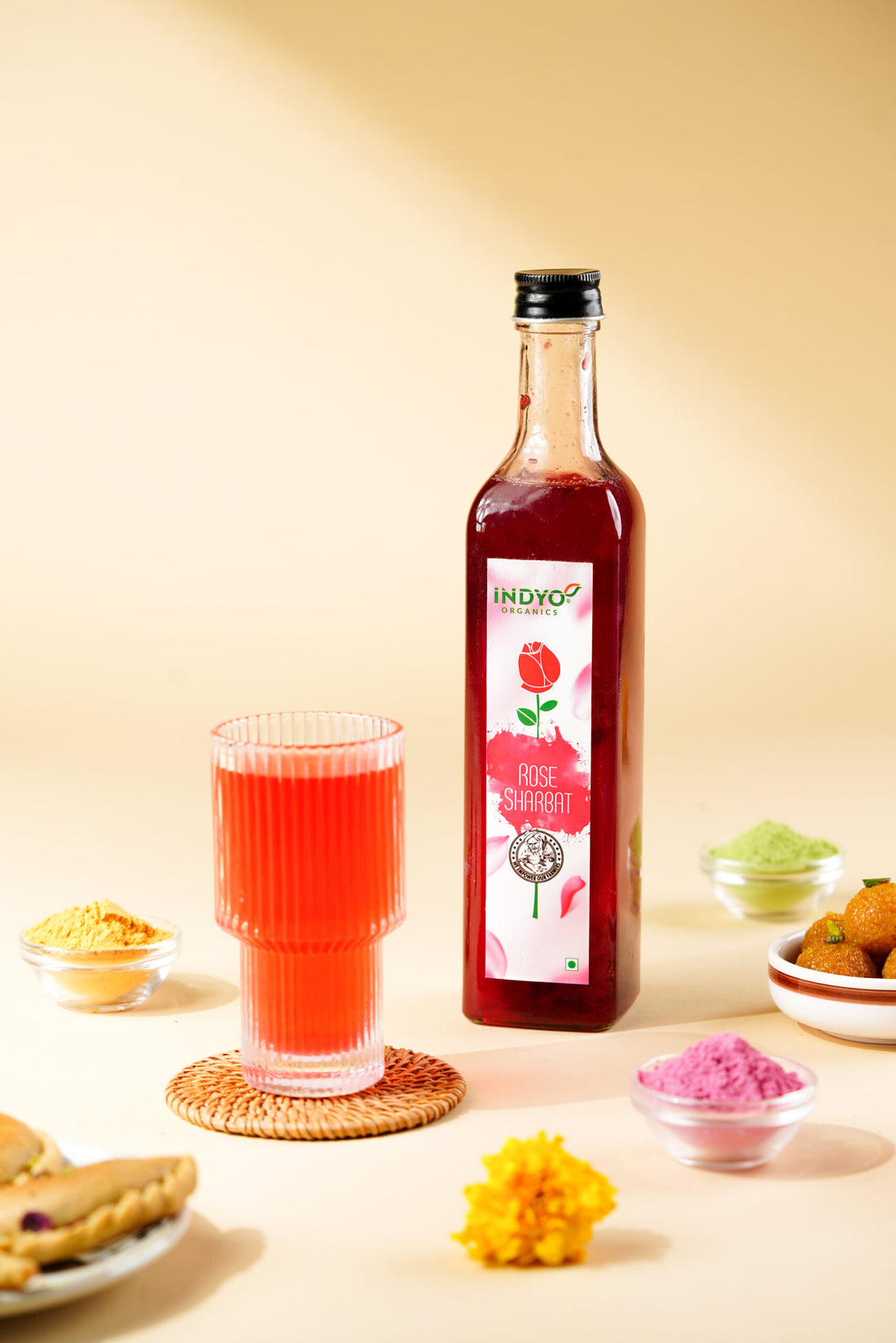 Rose Sharbat | Indyo Organic – 500ml