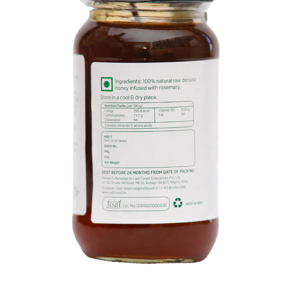 Rosemary (Multi Floral) Infused Honey - Last Forest - 250gm