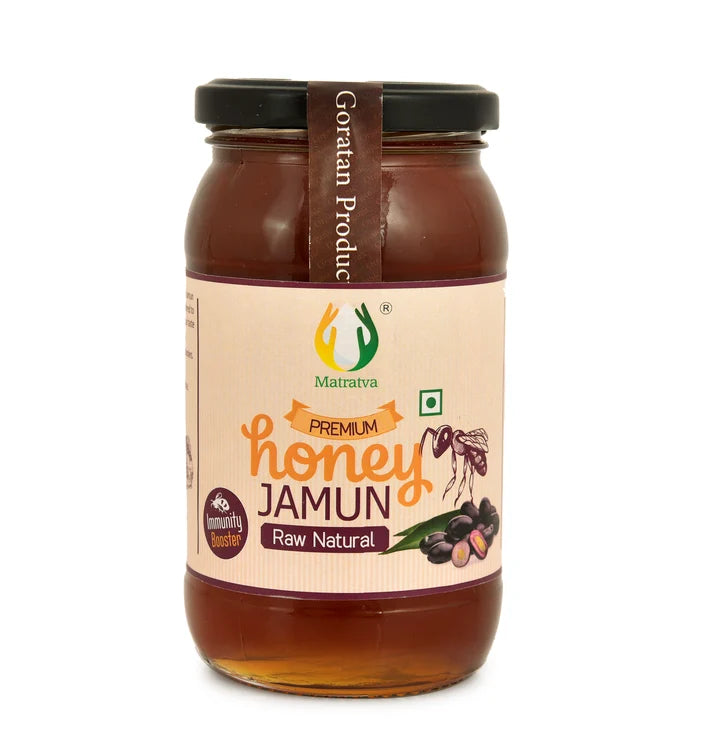 Honey | Premium Honey Jamun ( Raw Natural )- Immunity Booster - Unprocessed-No Preservative- Matratva - 250gm