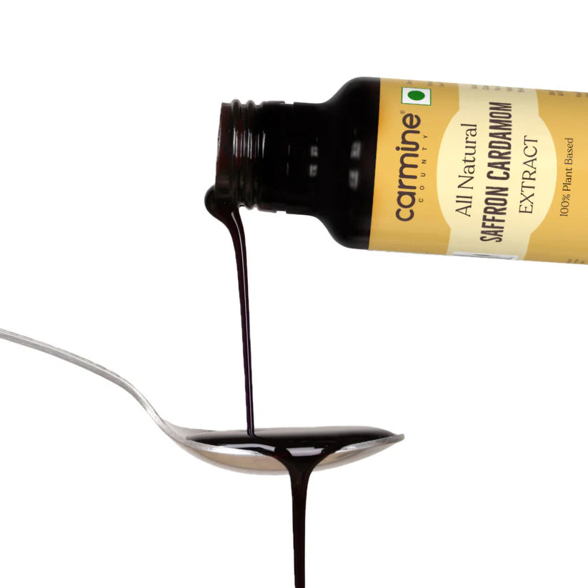 Saffron Cardamom Extract | All Natural – Vegan, Gluten Free, Alcohol Free, No added Sugar & No Artificial Ingredients – Carmine County – 10ml