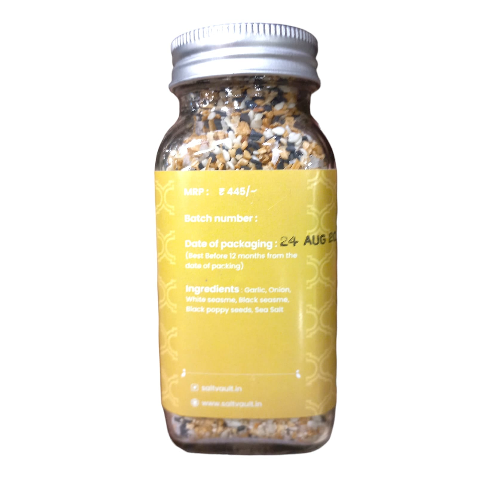 Seasoning | Everything Bagel Seasoning - Sprinkle On Salads, Toast, Pizza, Or Soups For Instant Flavour Boost - Freshly Roasted - No Added Artificial Color & No Added Preservatives - Salt Vault - 100gm