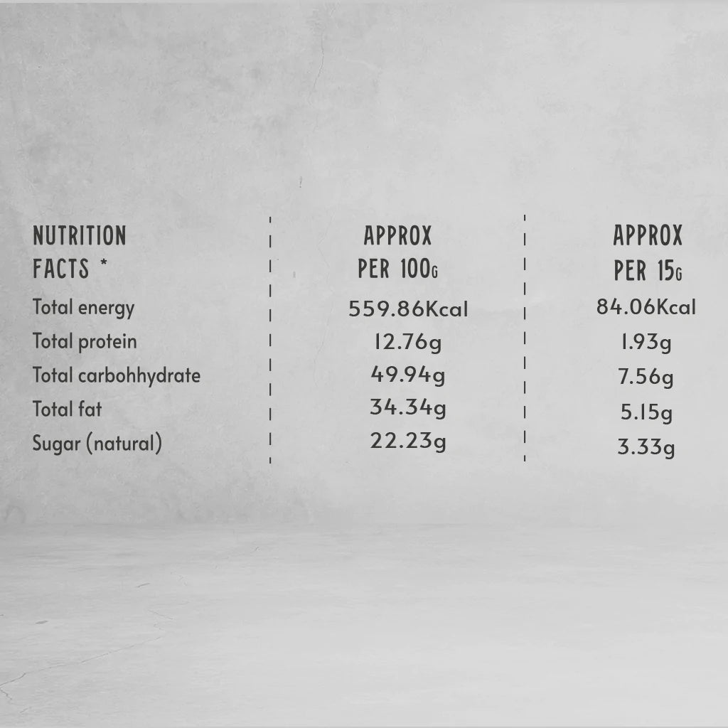 Salted Almond Butter - Sweetened With Premium Dates - Natural - Indian - No Added Sugar & No Palm Oil - Brawny Bear - 200gm